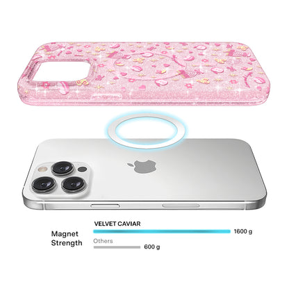 Pink Hanukkah Glitter iPhone Case