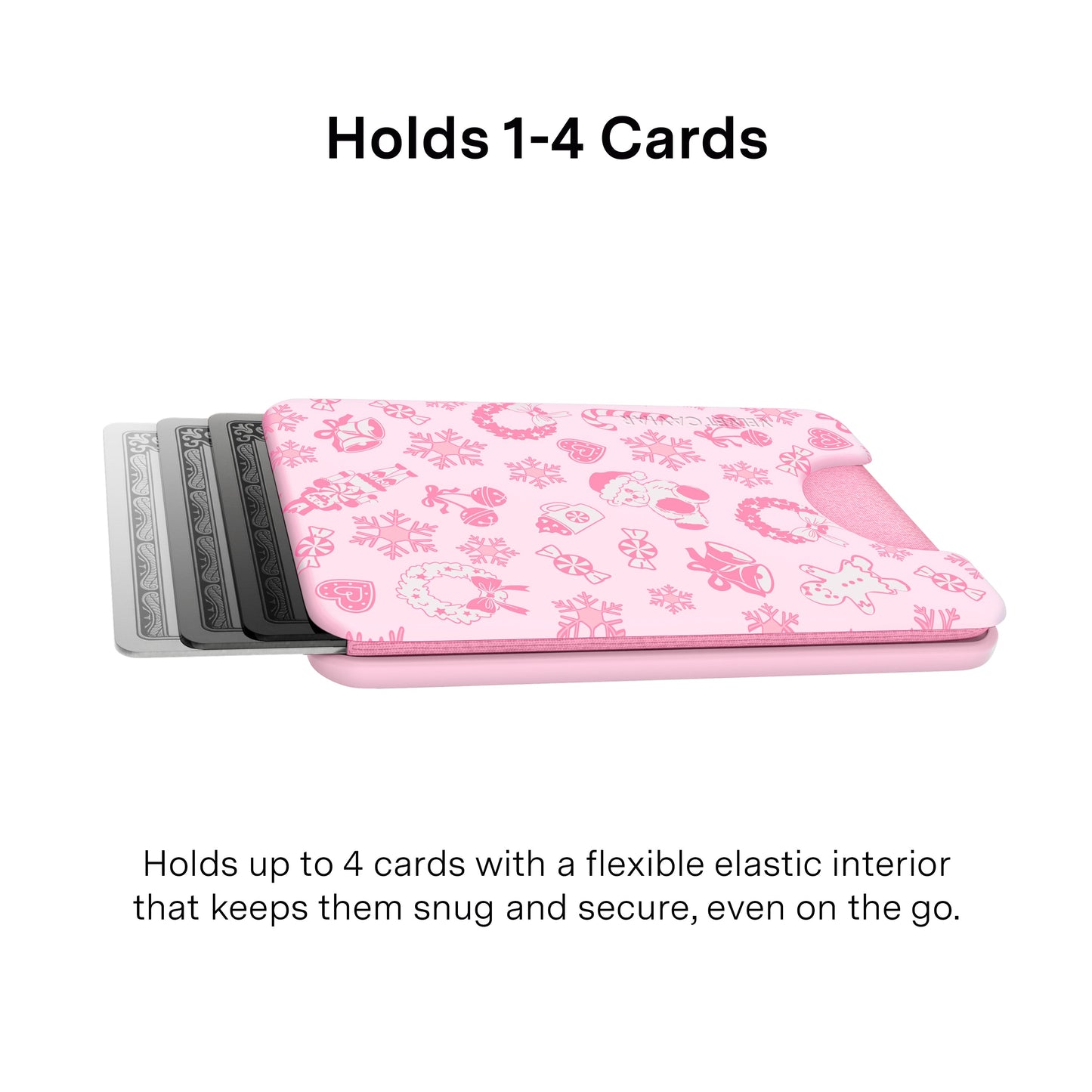 Pink Christmas MagSafe Wallet