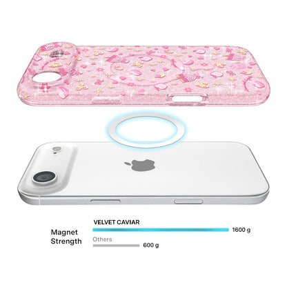 Pink Hanukkah Glitter iPhone Case