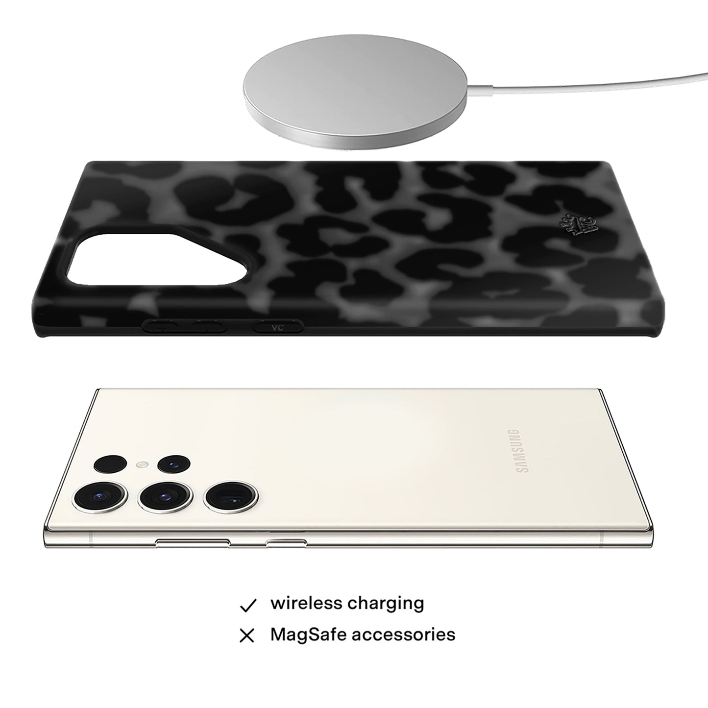 It Girl Black Leopard Samsung Case