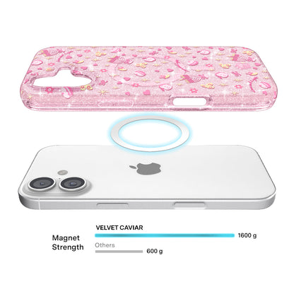 Pink Hanukkah Glitter iPhone Case