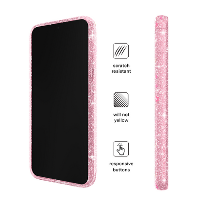 Pink Hanukkah Glitter Samsung Case