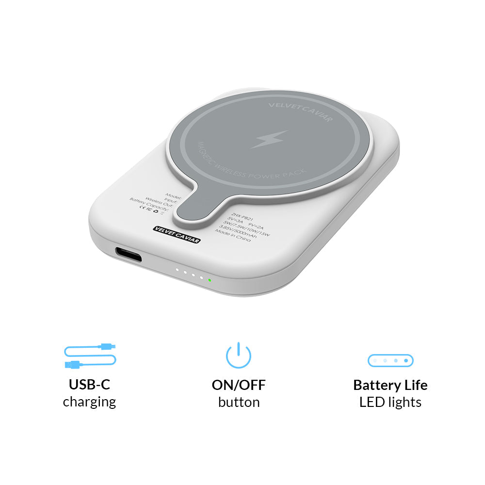White Opal MagSafe Battery Power Pack