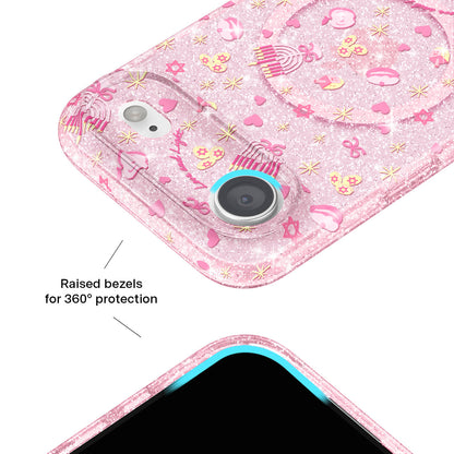 Pink Hanukkah Glitter iPhone Case
