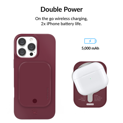 Burgundy 1990 MagSafe Battery Power Pack