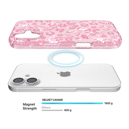 Pink Christmas Glitter iPhone Case