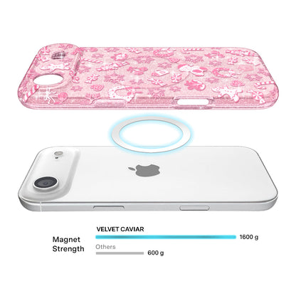 Pink Christmas Glitter iPhone Case