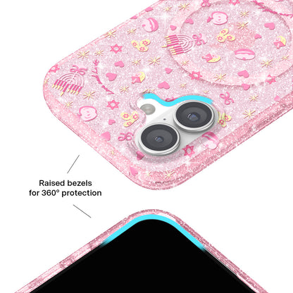 Pink Hanukkah Glitter iPhone Case