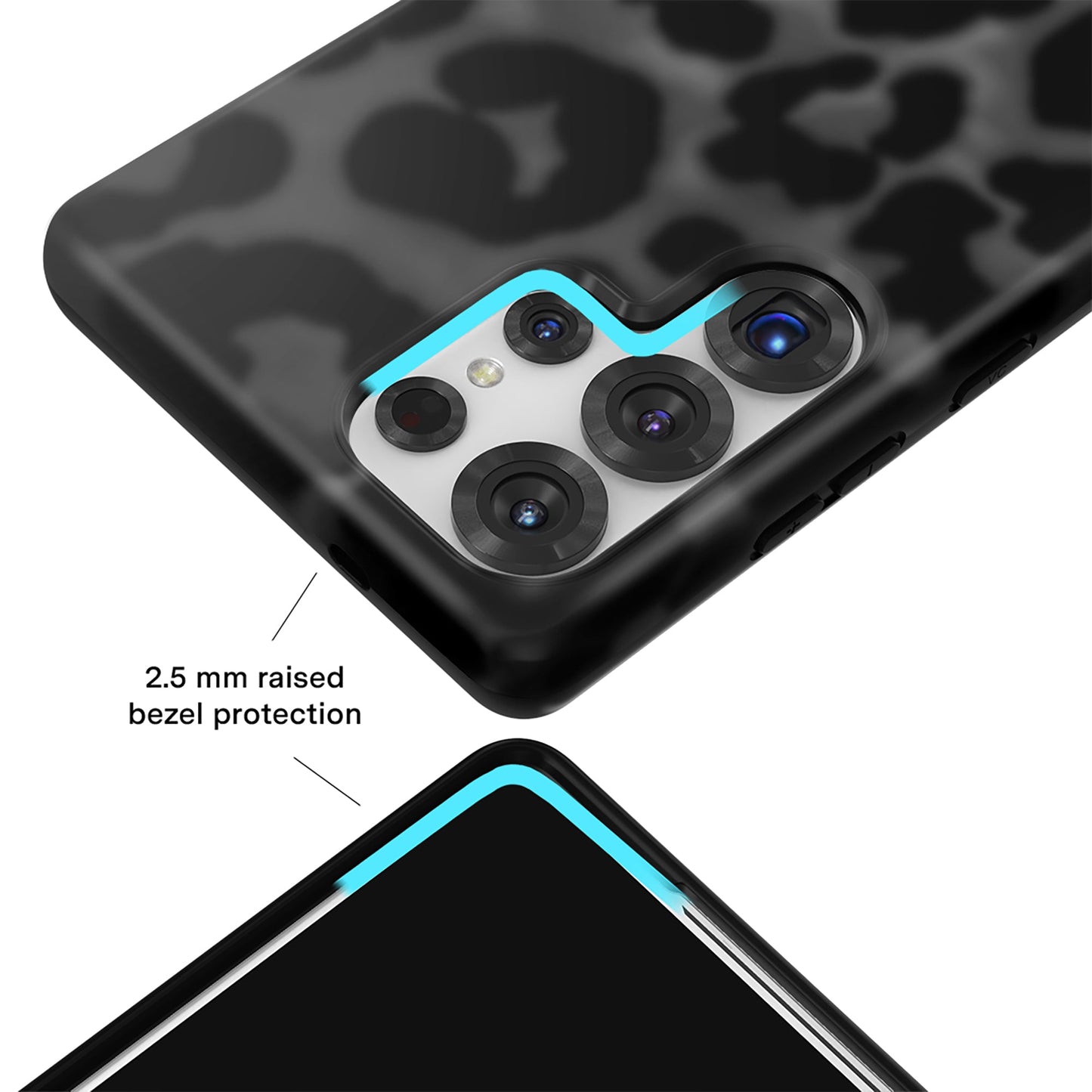 It Girl Black Leopard Samsung Case