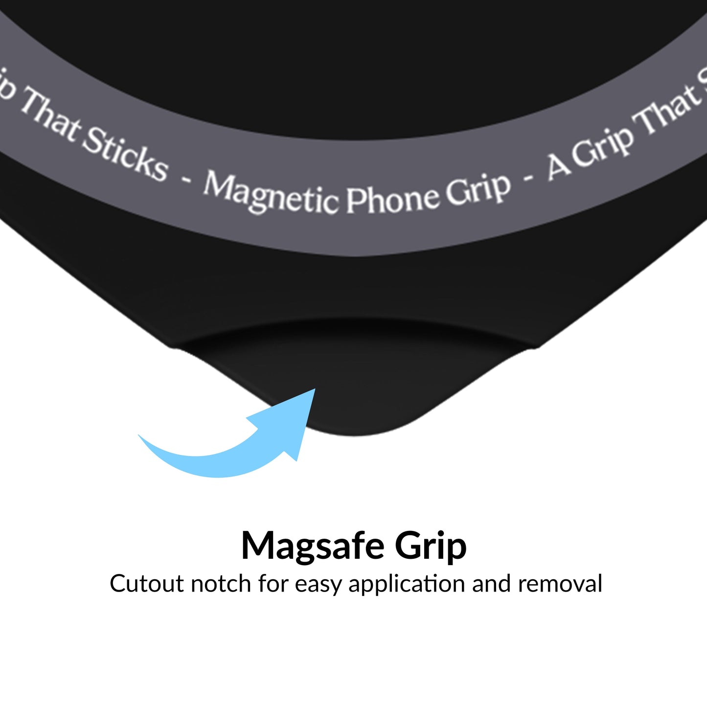 Black Heart MagSafe MightyGrip