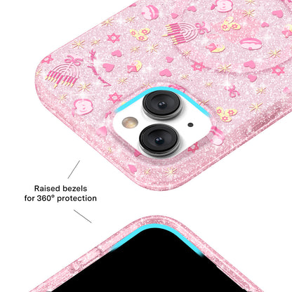 Pink Hanukkah Glitter iPhone Case