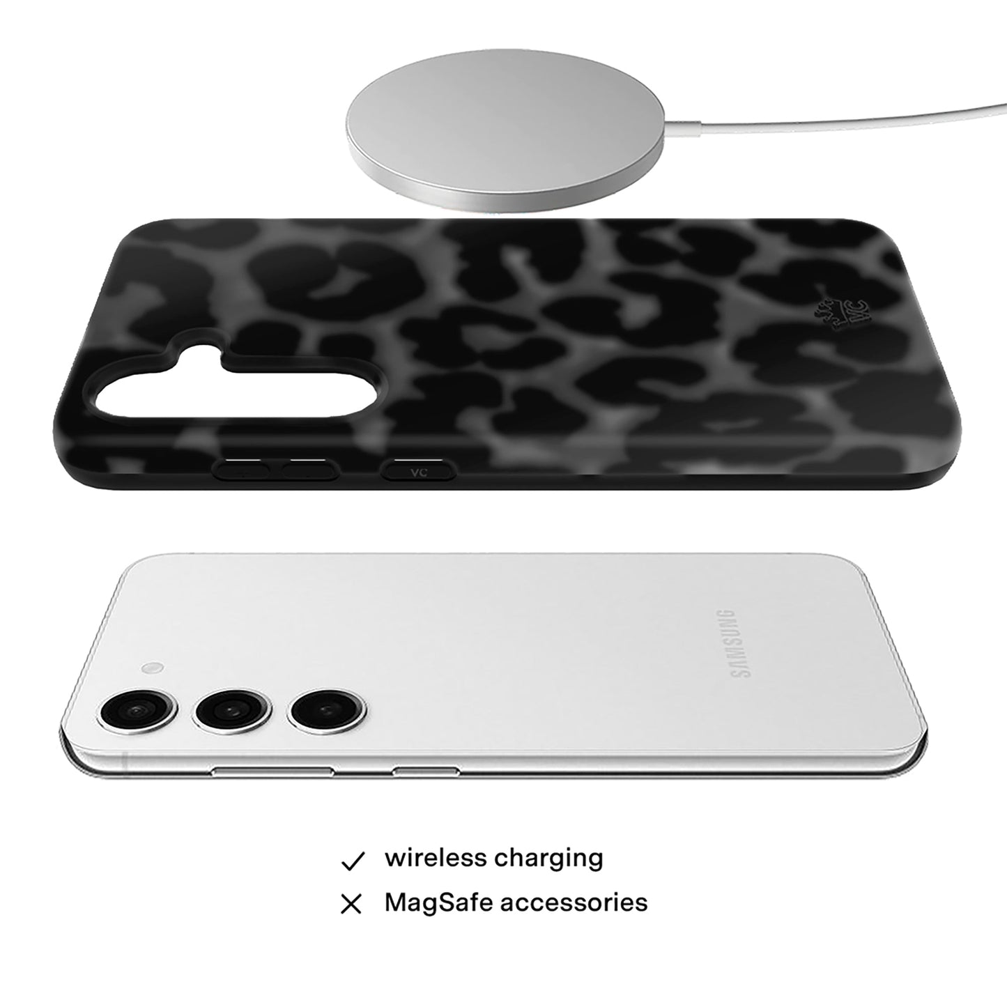 It Girl Black Leopard Samsung Case