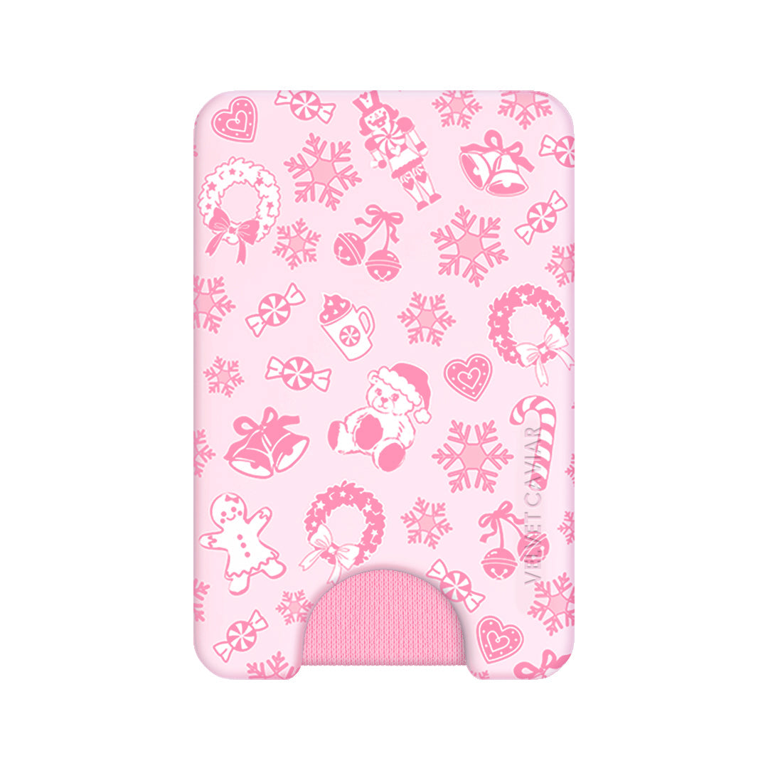 Pink Christmas MagSafe Wallet