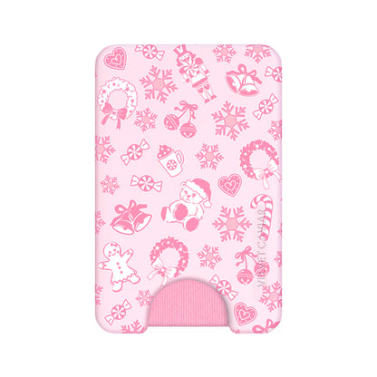 Pink Christmas MagSafe Wallet
