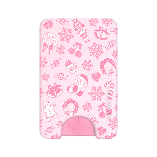 Pink Christmas MagSafe Wallet